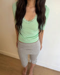 HONEYDEW LACE TEE